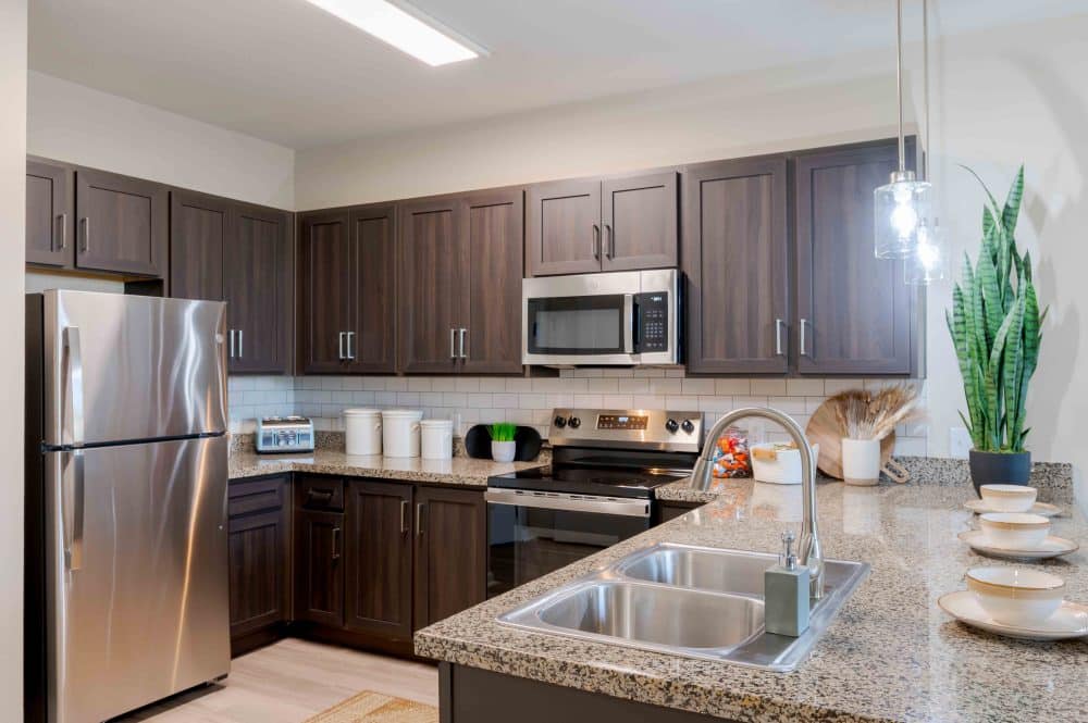 park on morton apartments near indiana university bloomington platinum floor plan kitchen